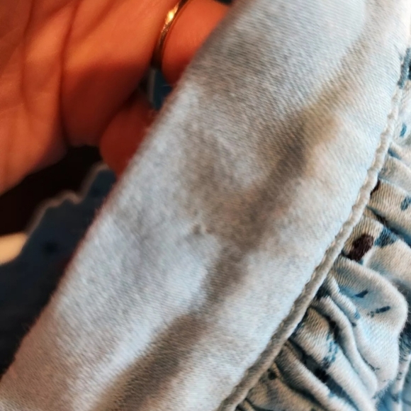 Pinup Girl Clothing BELLA VINTAGE SWING SKIRT IN BLUE FAIRY TALE CASTLE SZ S - Picture 6 of 6